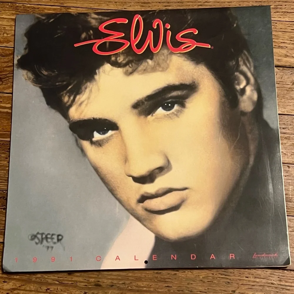 Elvis Presley Turner Entertainment Corporation Rock And Roll 1991 Calendar